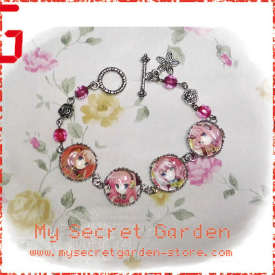 Vocaloid Luka Megurine 巡音ルカ anime Cabochon Bracelet  Vocaloid Luka Megurine 巡音ルカ anime Cabochon Bracelet